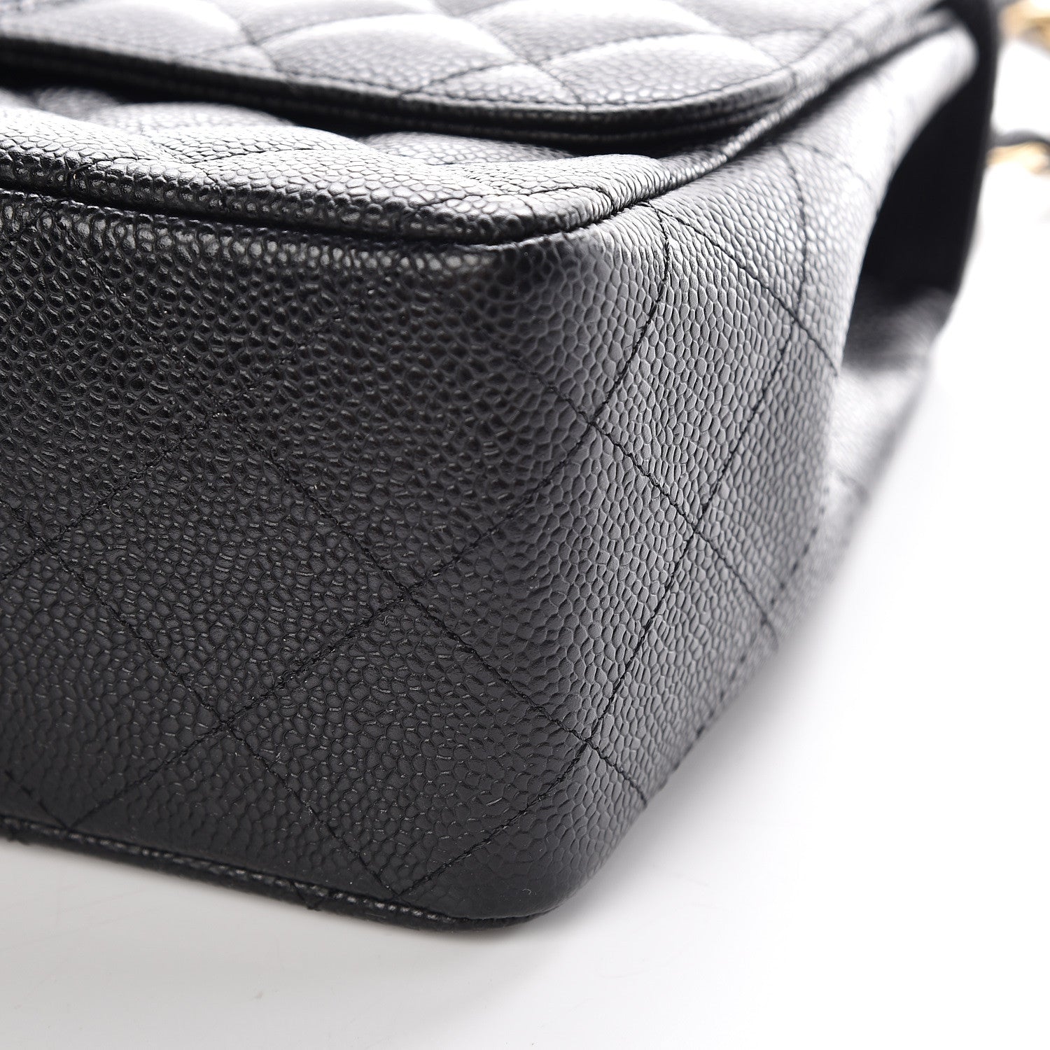 Chanel Caviar Quilted Jumbo Single Flap Black 6 of 12