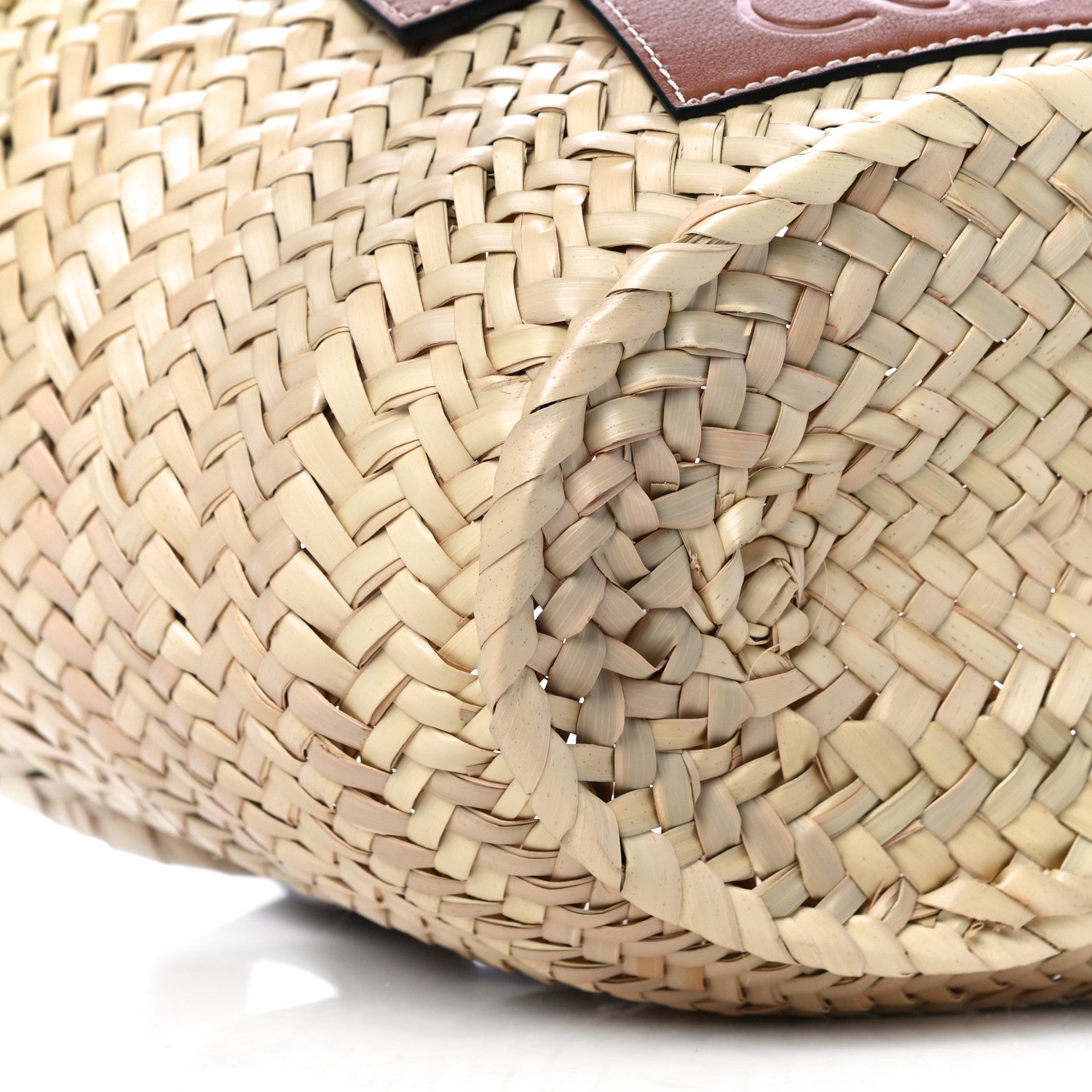 Loewe Raffia Small Basket Tote Bag Natural Tan 9 of 10