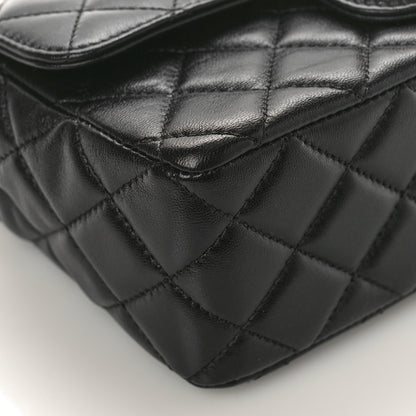 Chanel Lambskin Quilted Mini Strass On Top Flap Black 8 of 11