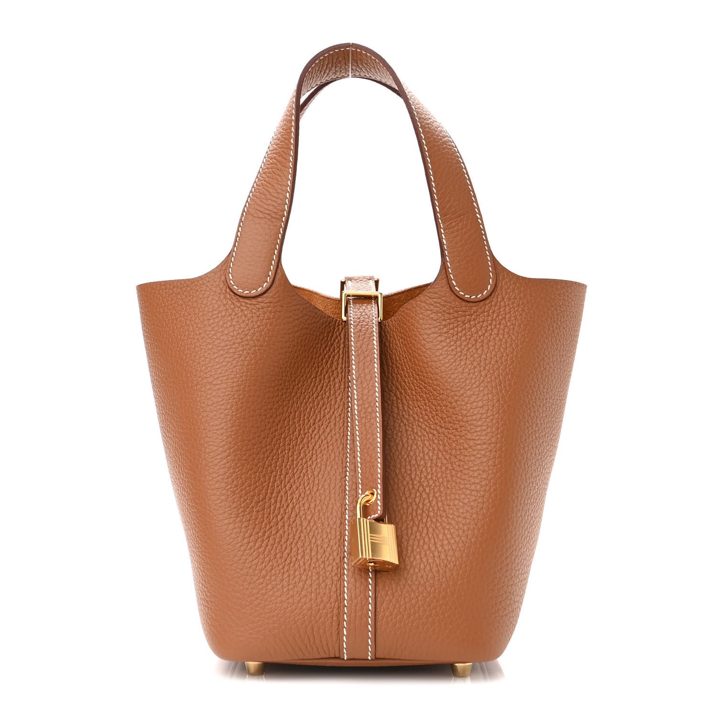 Taurillon Clemence Picotin Lock 18 PM Gold