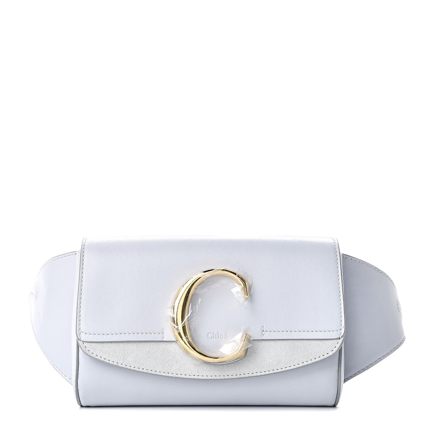 Calfskin Suede C Belt Bag Light Cloud