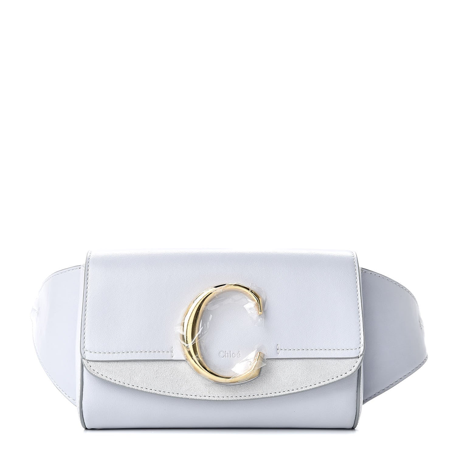 Chloe Calfskin Suede C Belt Bag Light Cloud 1 of 10