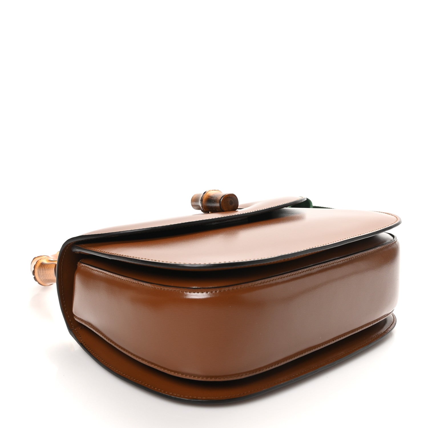 Gucci Boarded Dyana Lux Calfskin Web Medium Bamboo 1947 Top Handle Bag Brown 5 of 10