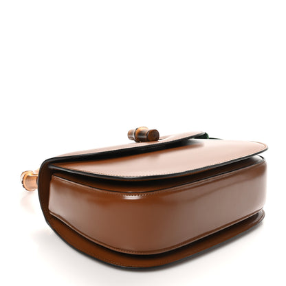 Gucci Boarded Dyana Lux Calfskin Web Medium Bamboo 1947 Top Handle Bag Brown 5 of 10