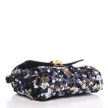 Marc Jacobs Sequins Tweed Mini Debbie Crossbody Bag Black 4 of 9