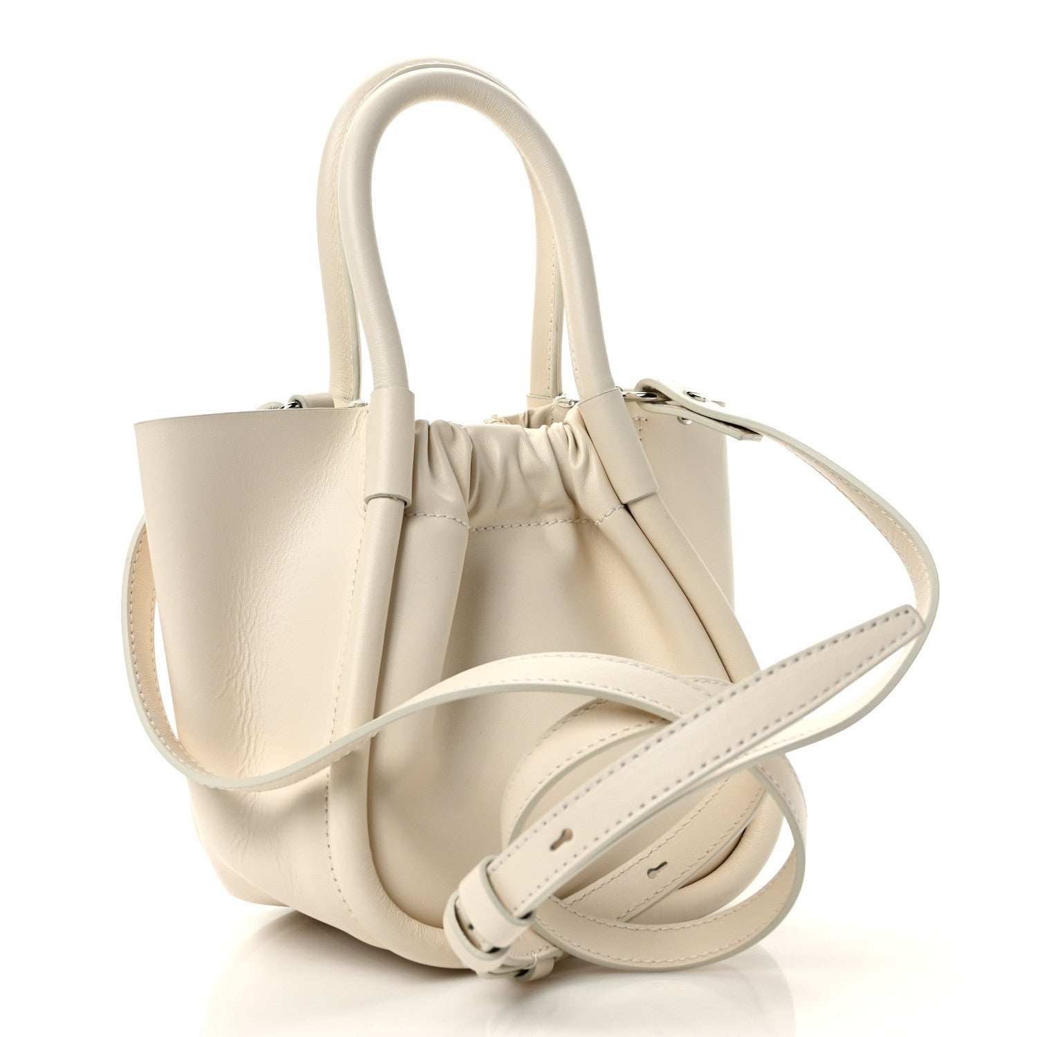 Proenza Schouler Calfskin XS Ruched Tote Ivory 3 of 10