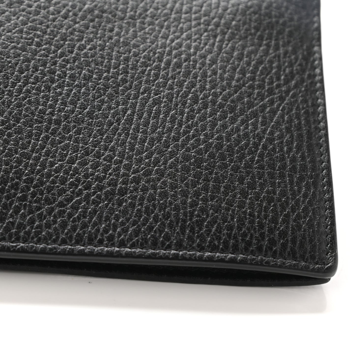 Dollar Calfskin Interlocking G Chain Wallet Black