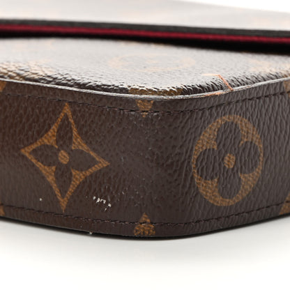 Louis Vuitton Monogram Pochette Felicie Chain Wallet Fuchsia 11 of 21
