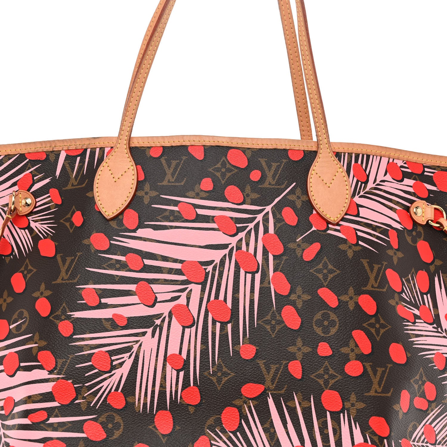Louis Vuitton Monogram Jungle Dots Neo Neverfull MM Sugar Pink Poppy 7 of 10