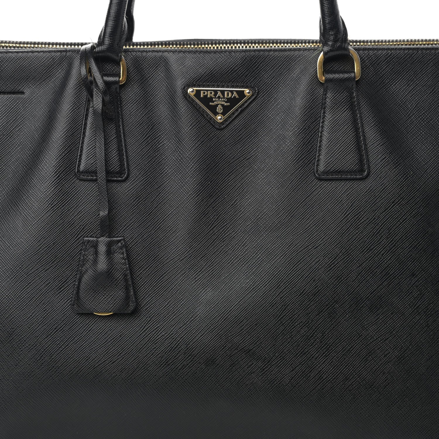 Prada Saffiano Large Galleria Double Zip Tote Black 10 of 29