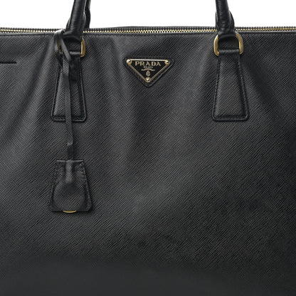 Prada Saffiano Large Galleria Double Zip Tote Black 10 of 29