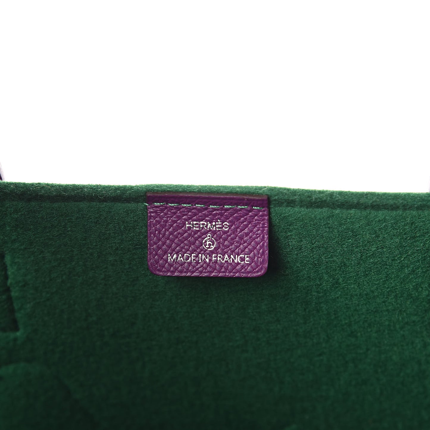 Epsom Felt Leaf Bag Purple Green