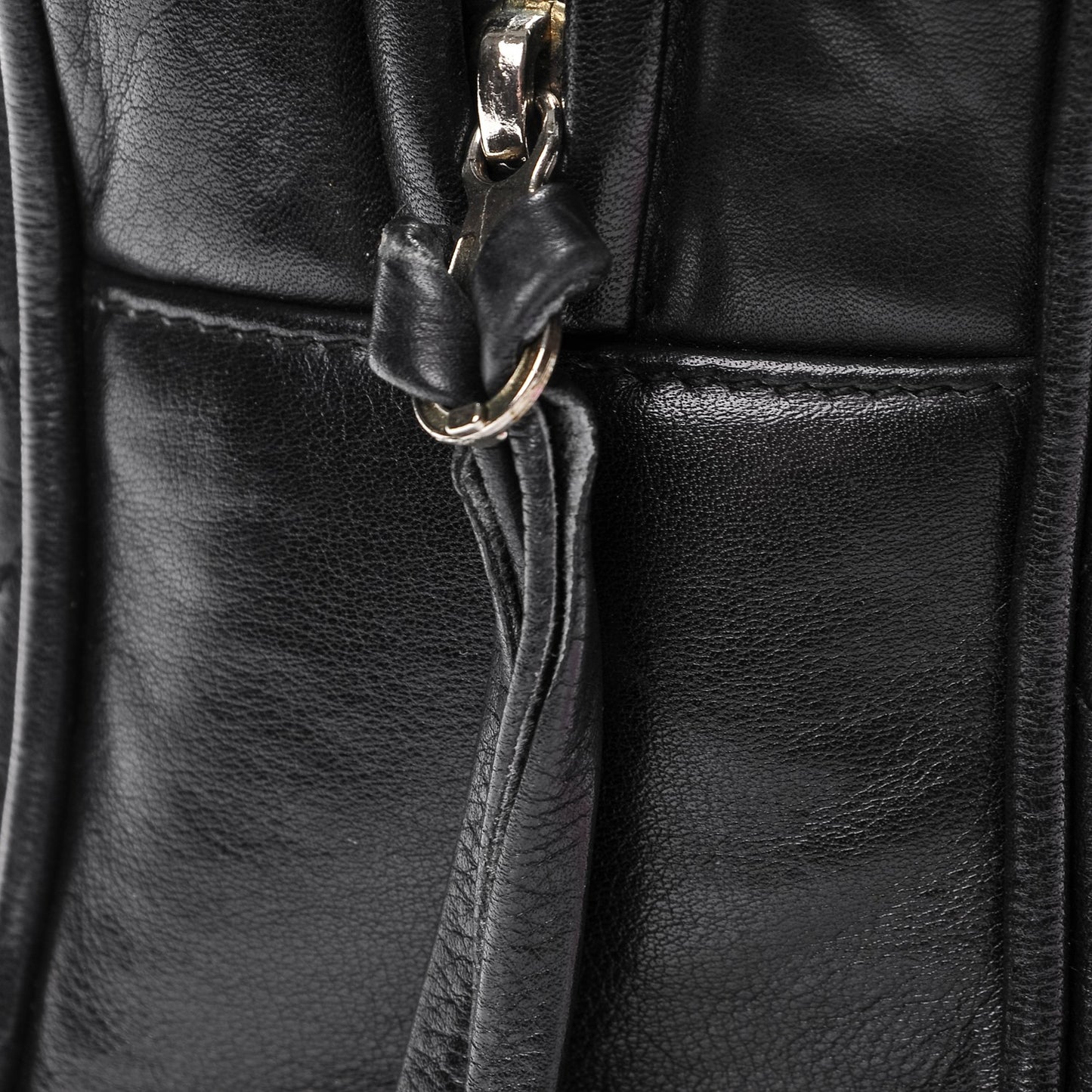 Lambskin Quilted Shoulder Bag Black