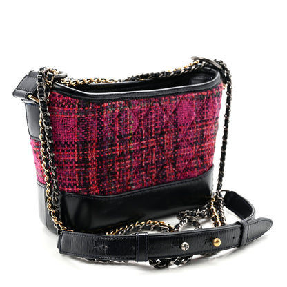 Chanel Tweed Calfskin Small Gabrielle Hobo Dark Navy 3 of 10