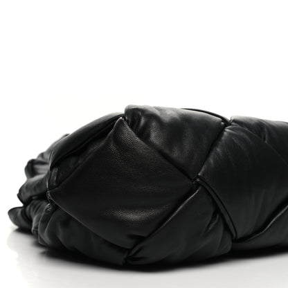 Bottega Veneta Nappa Intrecciato Maxi Padded Lock Large Shoulder Bag Black 8 of 9