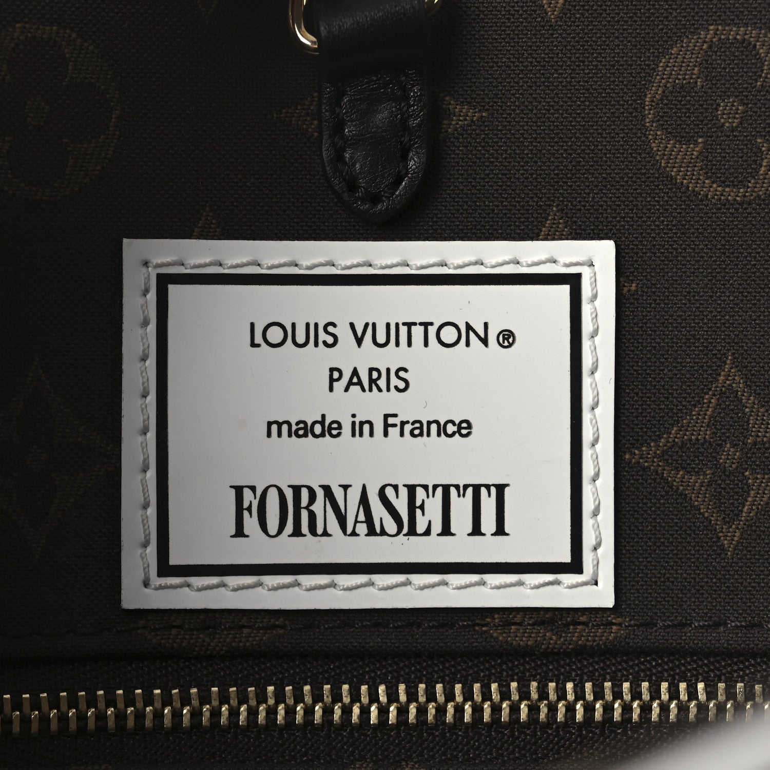 Louis Vuitton X FORNASETTI Calfskin Architettura Onthego MM Black White 6 of 9