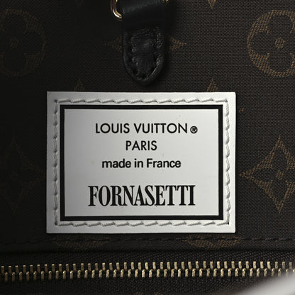 Louis Vuitton X FORNASETTI Calfskin Architettura Onthego MM Black White 6 of 9