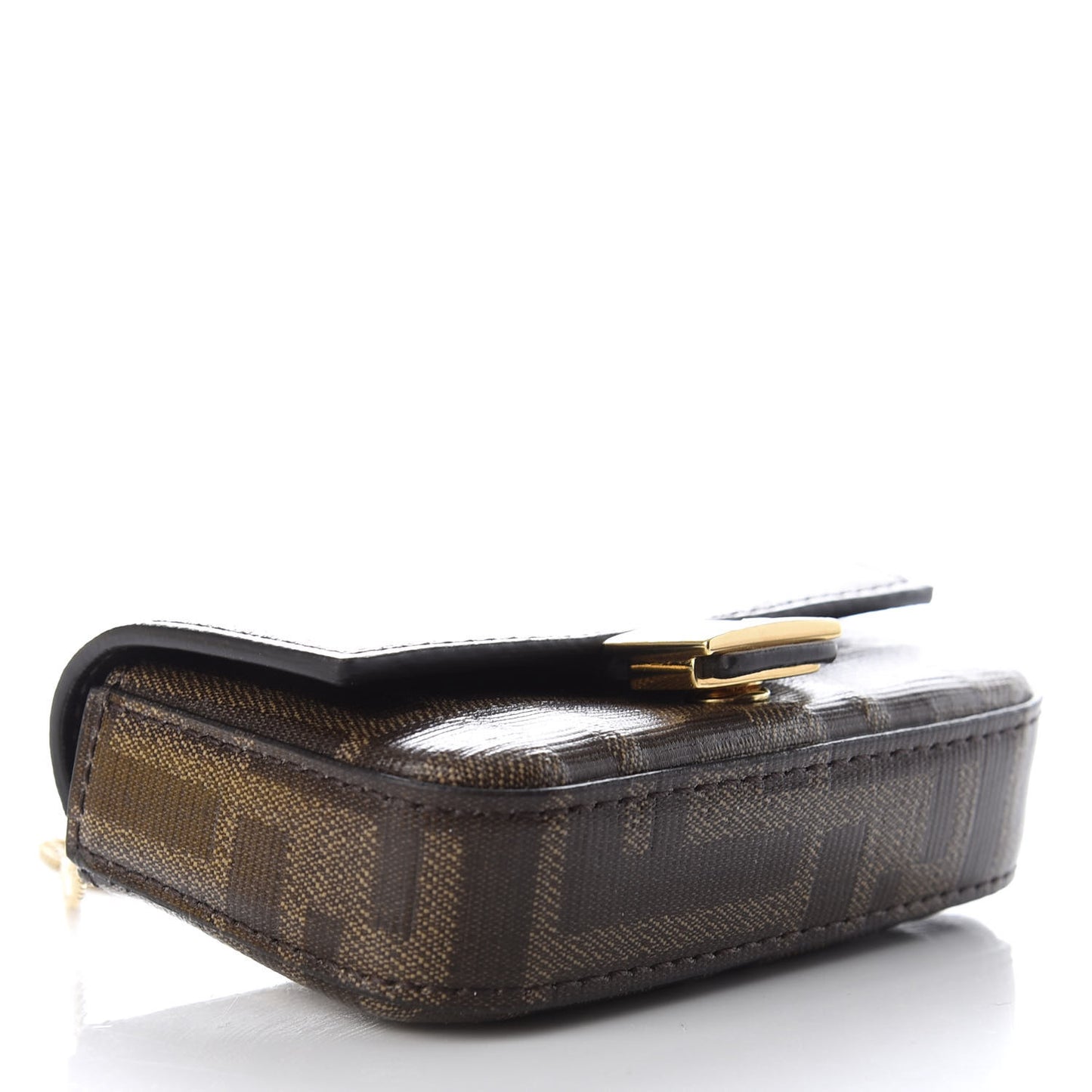 Glazed Fabric FF 1974 Nano Baguette Charm Mogano Panna