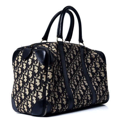 Christian Dior Monogram Boston Navy Blue 2 of 4
