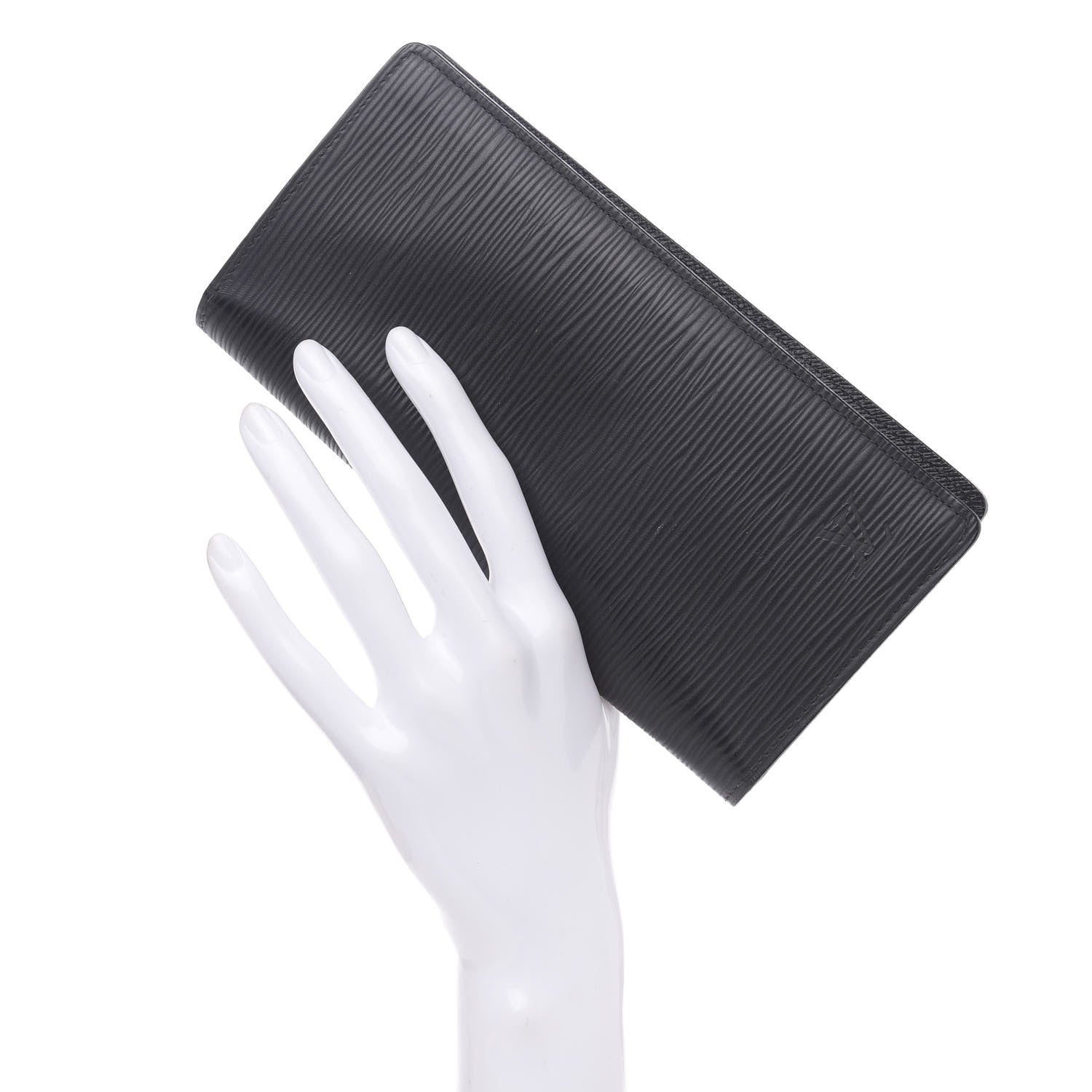 Louis Vuitton Epi Brazza Wallet Black 2 of 10