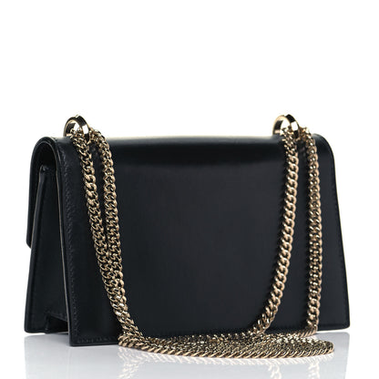 Jimmy Choo Smooth Calfskin Crystal Snake Buckle Paris Crossbody Bag Black 3 of 10