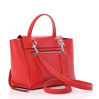 Celine Grained Calfskin Micro Belt Bag Coquelicot 3 of 12