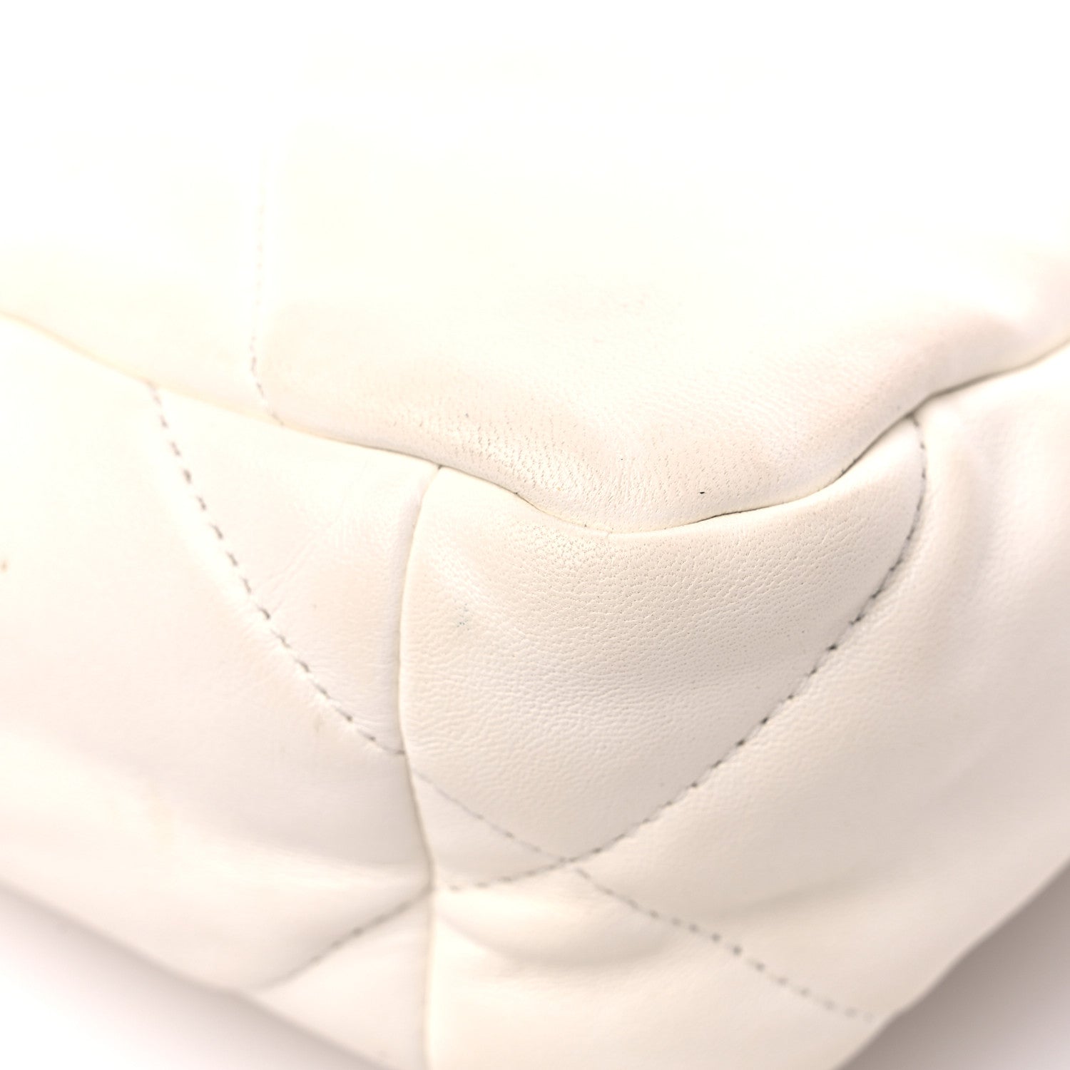 Chanel Lambskin Quilted Medium Chanel 19 Flap White 11 of 13