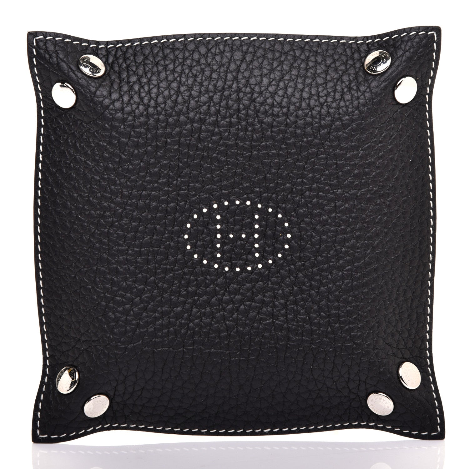Hermes Taurillon Clemence Mises et Relances Change Tray Black 6 of 7