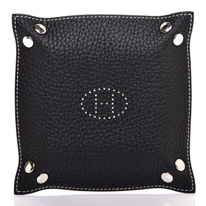 Hermes Taurillon Clemence Mises et Relances Change Tray Black 6 of 7
