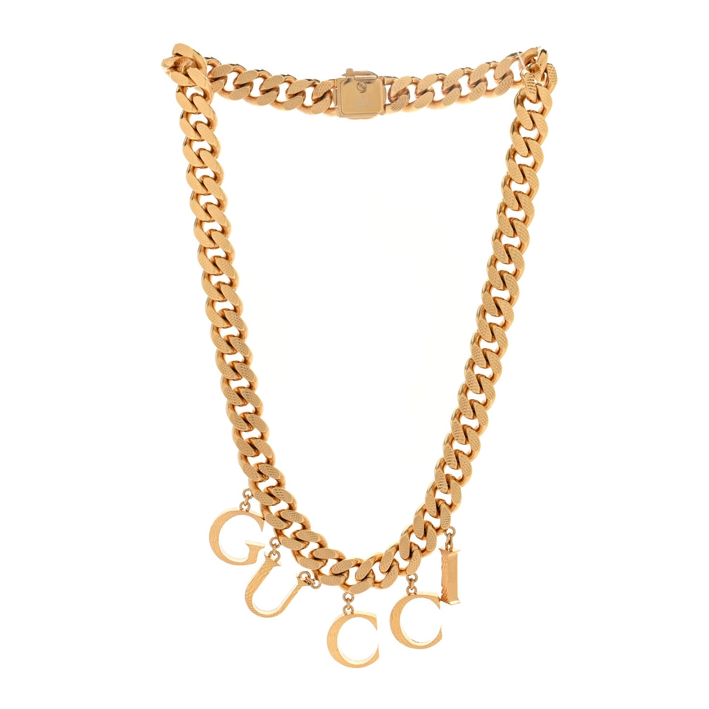 Script Choker Necklace Gold