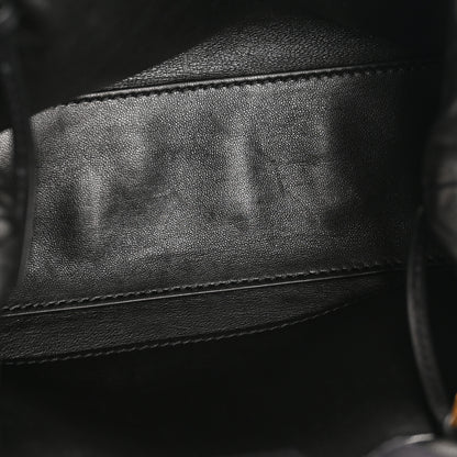 The Row Polished Saddle Calfskin Mira Clutch Black 5 of 10
