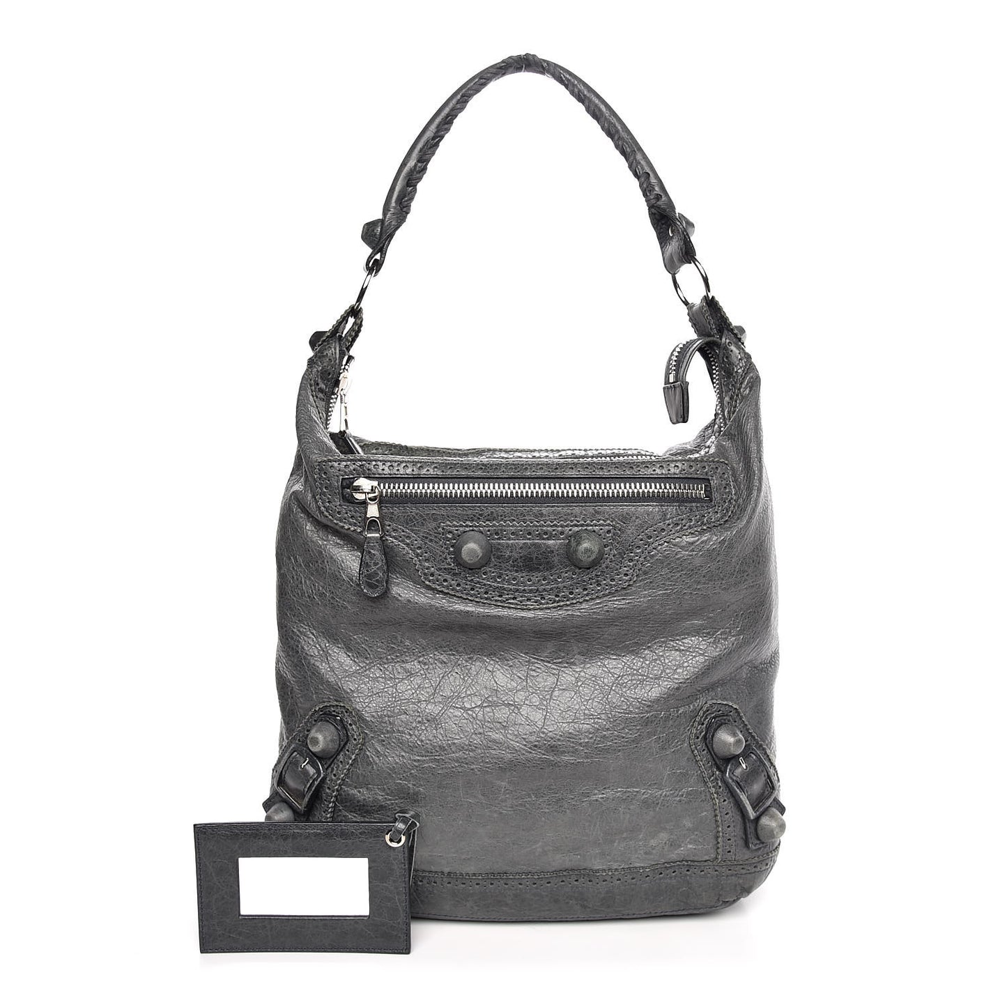 Agneau Giant Brogues Hardware Day Hobo Anthracite