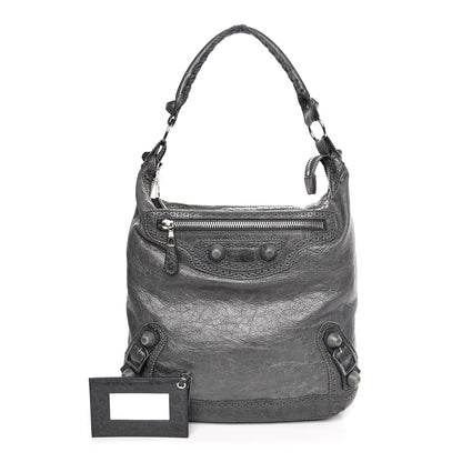 Balenciaga Agneau Giant Brogues Hardware Day Hobo Anthracite 1 of 7