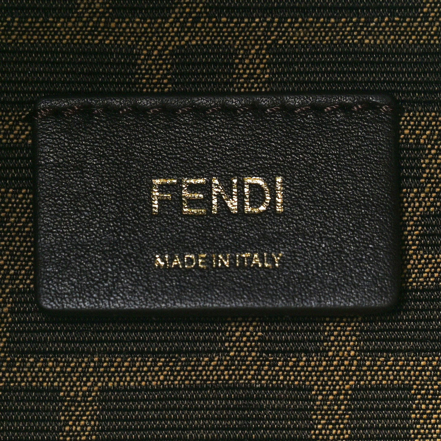 Fabric Jacquard Shiny Nappa FF 1974 Logo Threaded Edge Mini Mon Tresor Bucket Bag Tobacco Moro Giallo Fluo