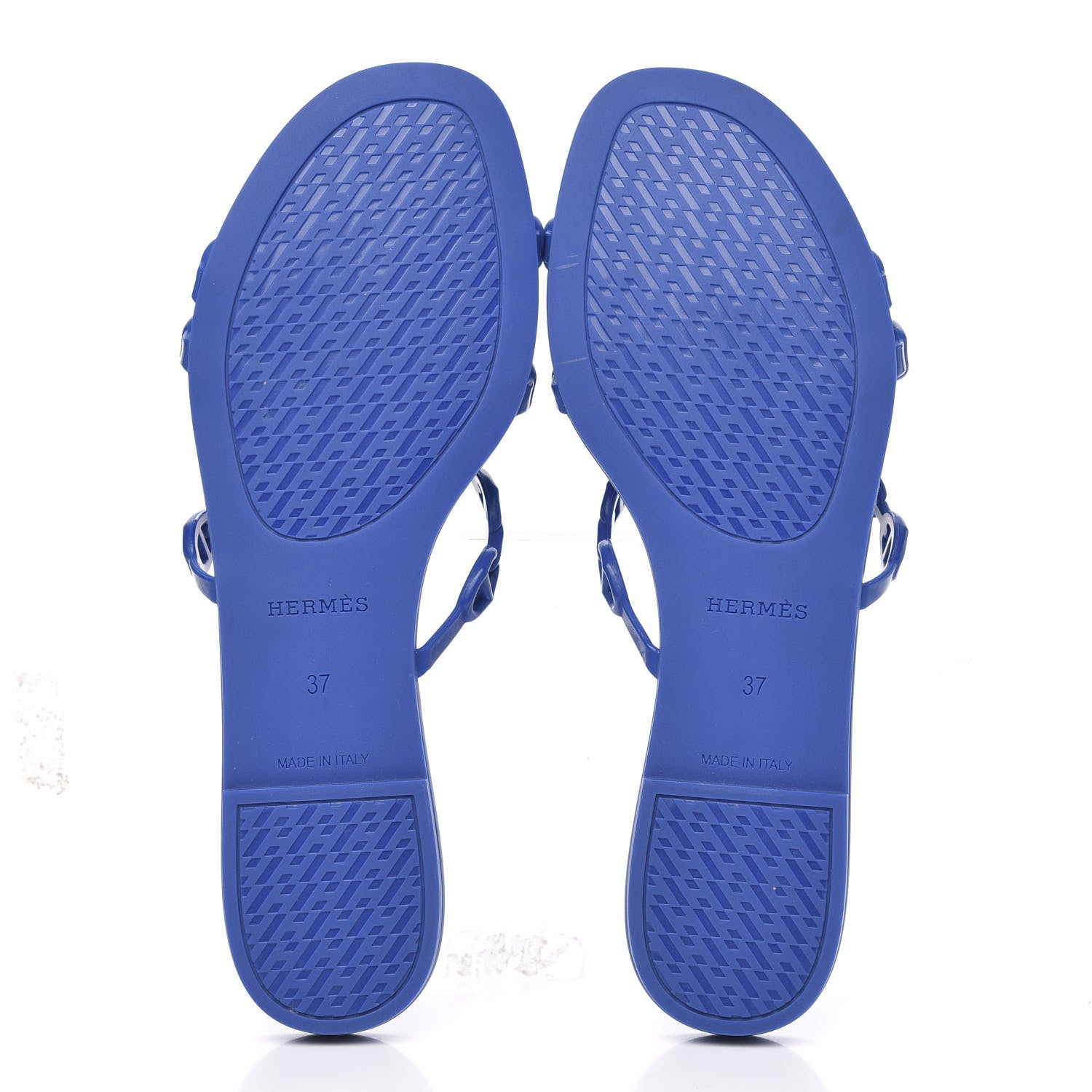 Hermes Rubber Chaine d'Ancre Rivage Sandals 37 Bleu Smalt 5 of 8