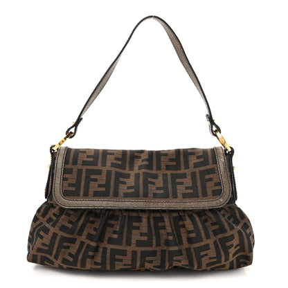 Fendi Zucca Small Chef Shoulder Bag Tobacco 1 of 12