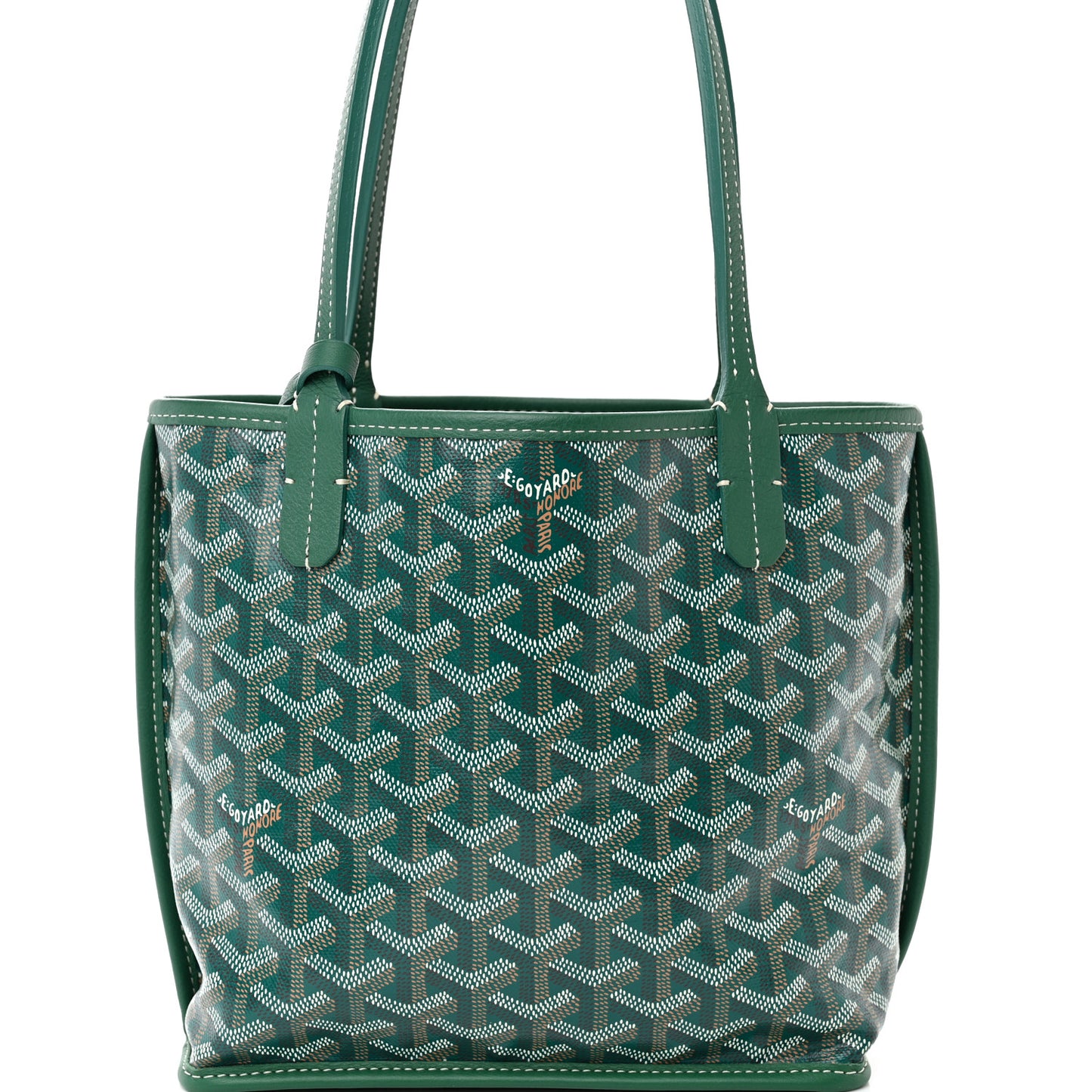 Goyardine Reversible Mini Anjou Green