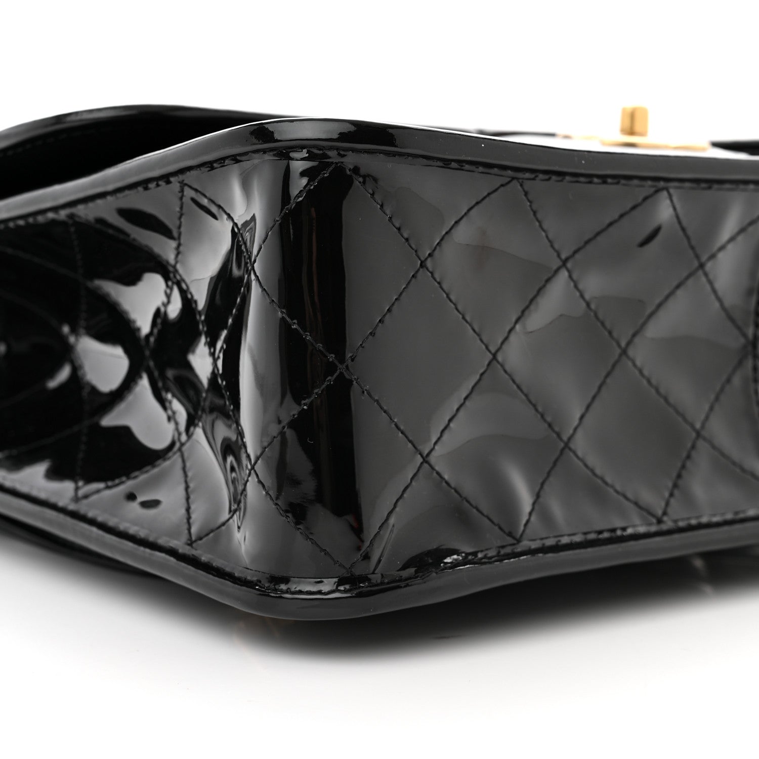 Chanel Patent Quilted Large School Memory Top Handle Flap Black 9 of 10