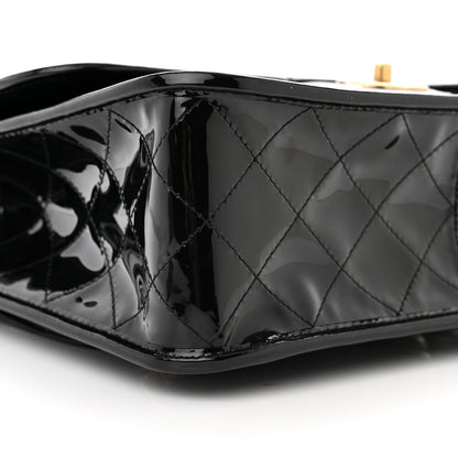 Chanel Patent Quilted Large School Memory Top Handle Flap Black 9 of 10
