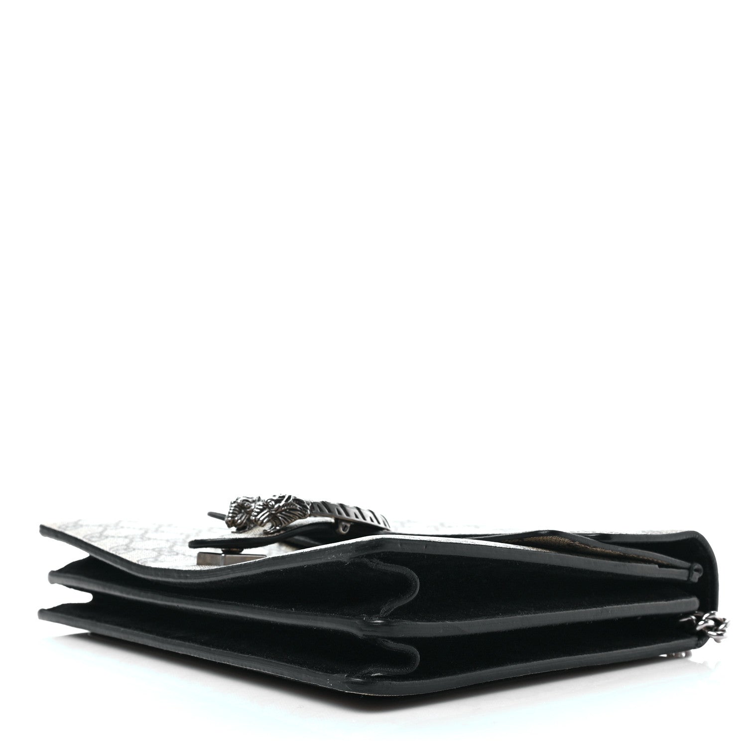 Gucci GG Supreme Monogram Medium Dionysus Shoulder Bag Black 9 of 10