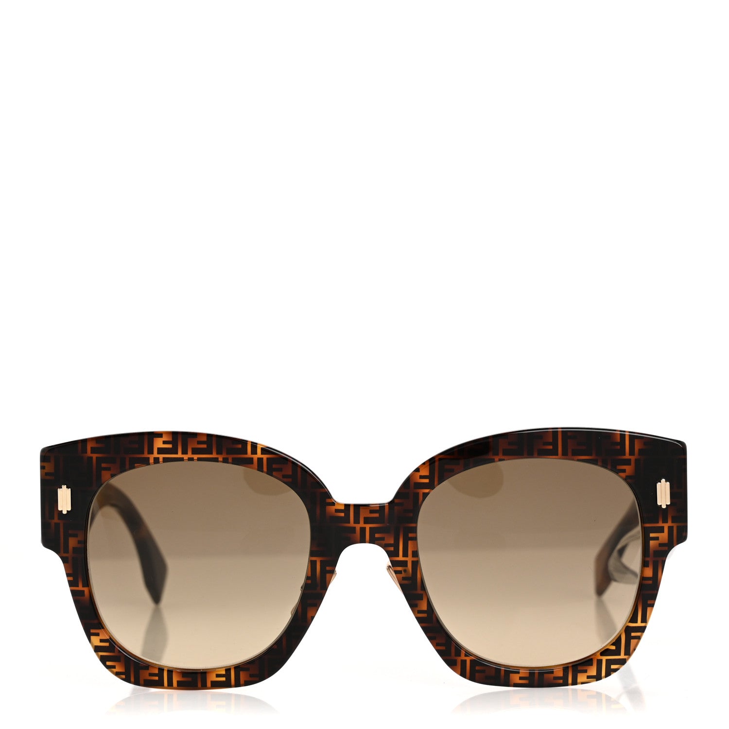 Fendi Acetate Fendi Square Sunglasses FE0458 Havana Black 2 of 8