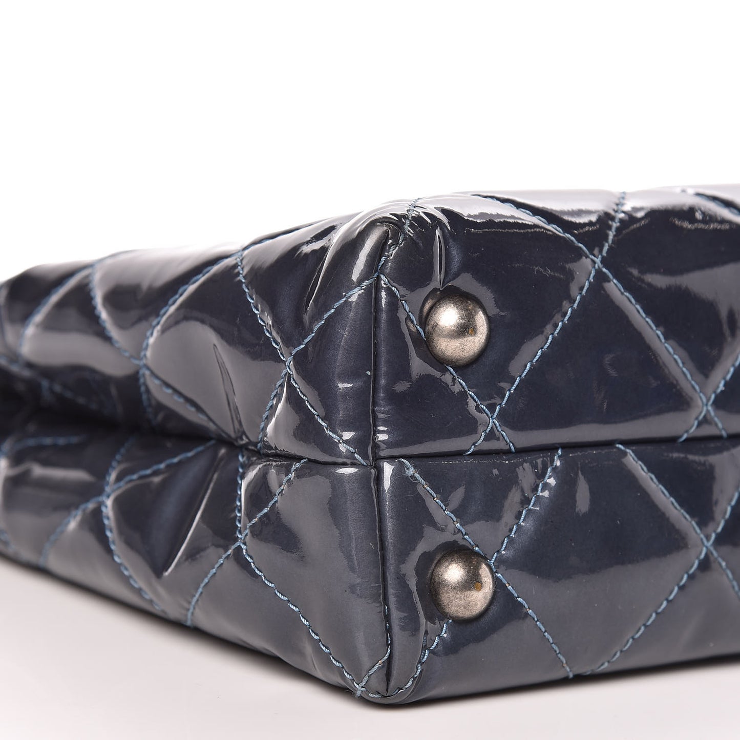 Patent Quilted Reissue 2.55 Tote Blue