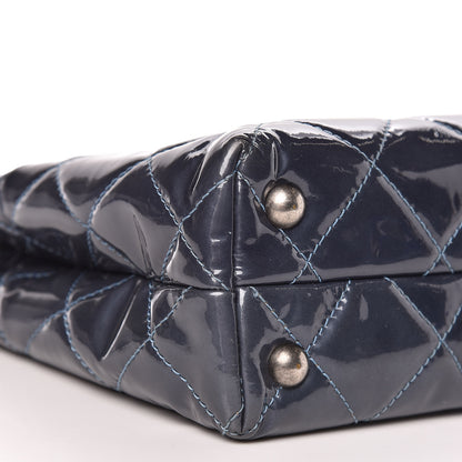 Chanel Patent Quilted Reissue 2.55 Tote Blue 10 of 15