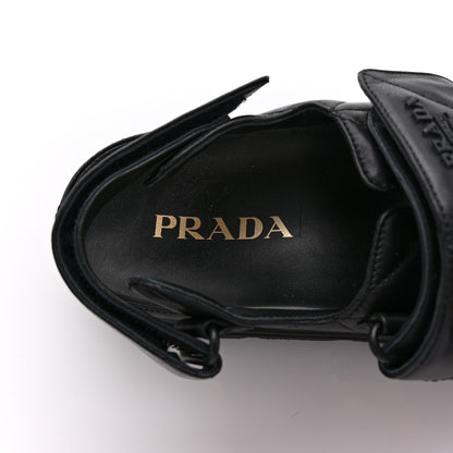 Prada Nappa Quilted Padded Slingback Sandals 39 Black 8 of 10