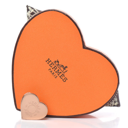 Hermes Rose Gold Plated Brass Mini Coeur Twilly Scarf Ring 4 of 4