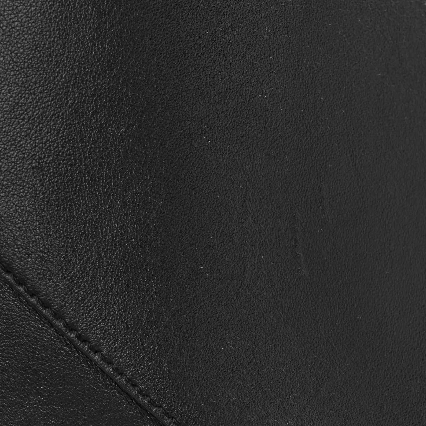 Shiny Calfskin Medium Puzzle Fold Tote Black