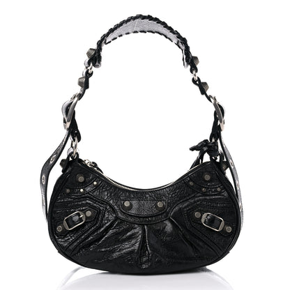 Balenciaga Agneau Arena Le Cagole Shoulder Bag XS Black 3 of 10