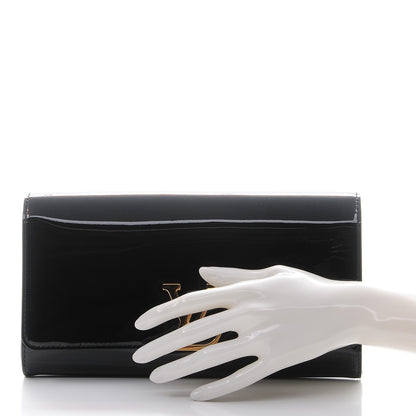 Louis Vuitton Patent Louise Clutch Black 2 of 8