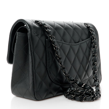 Chanel Lambskin Quilted Small Double Flap So Black 3 of 12