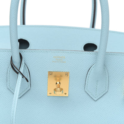 Hermes Epsom Birkin 30 Bleu Atoll 8 of 28